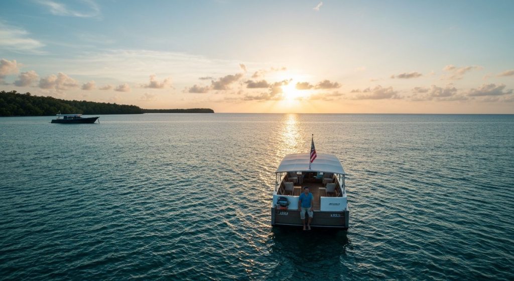 how to book raja ampat yacht charter — Photorealistic editorial travel photograph relevant to: The exact-match authority