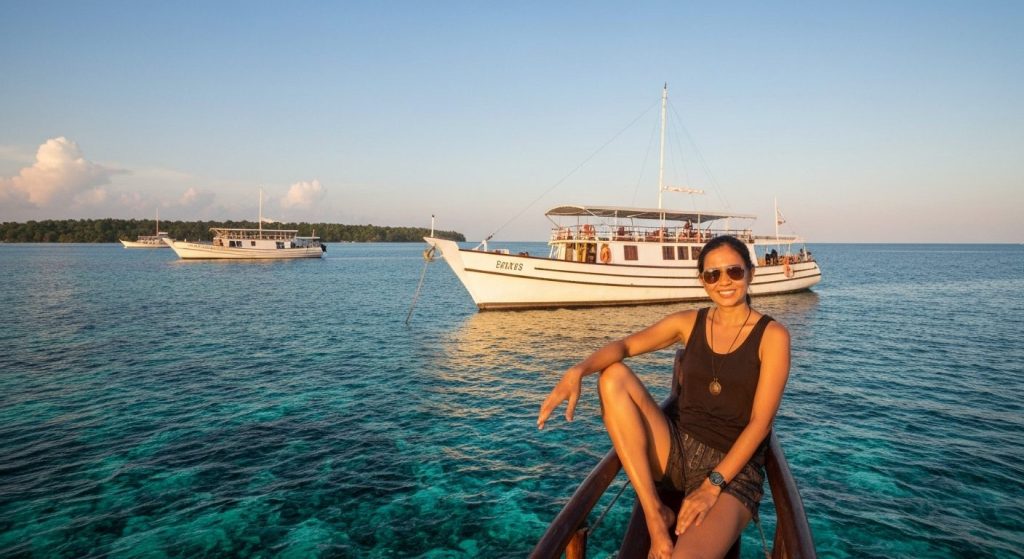 7 day raja ampat yacht itinerary — Photorealistic editorial travel photograph relevant to: The exact-match authority for