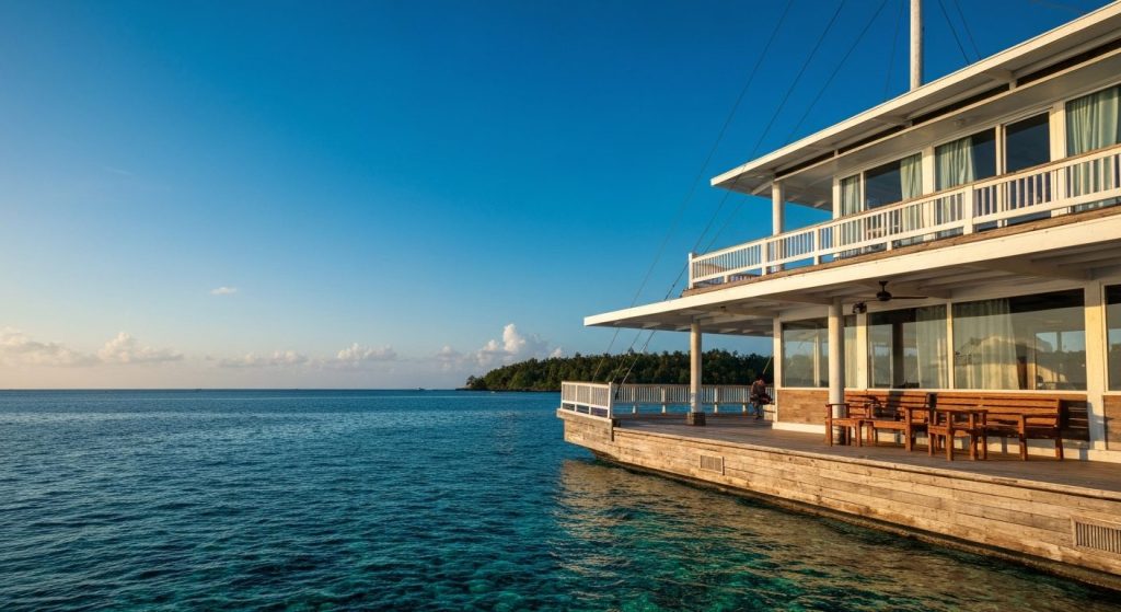 what to pack raja ampat yacht charter packing list — Photorealistic editorial travel photograph relevant to: The exact-m