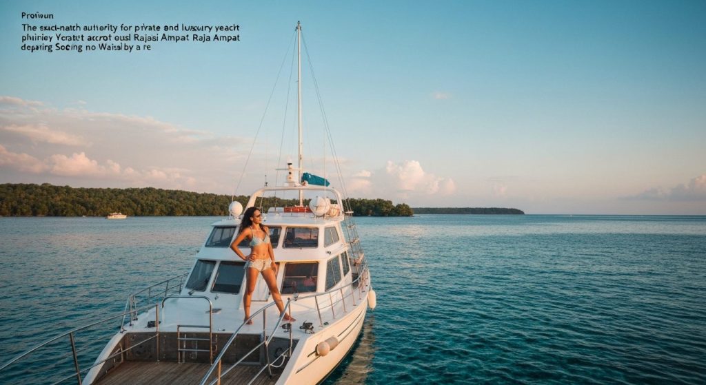 raja ampat luxury yacht charter reviews — Photorealistic editorial travel photograph relevant to: The exact-match author