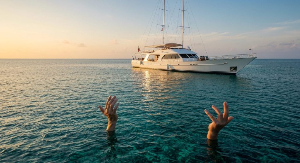 raja ampat luxury yacht charter — Photorealistic editorial travel photograph relevant to: The exact-match authority for