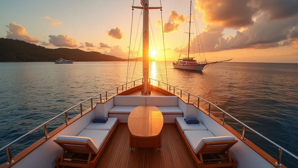 Motor Yacht vs Sailing Yacht in Raja Ampat
